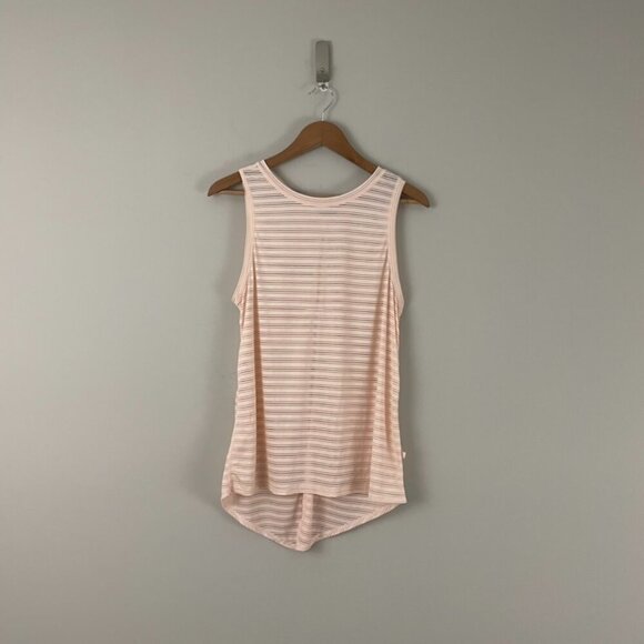 Lululemon Meet Halfway Tank Striped Butter Pink Size 6 - Picture 1 of 6